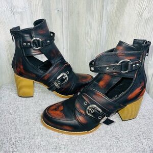 Jolimall Western Flair Ankle Booties